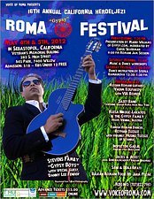 May 4 - May 4: 
			Voice of Roma Herdeljezi Festival 2012